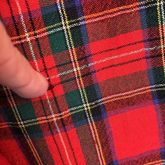 1960s Game and Lake Red Loop Button Up Shirt Buffalo Plaid 100% Wool - Picture 7 of 17